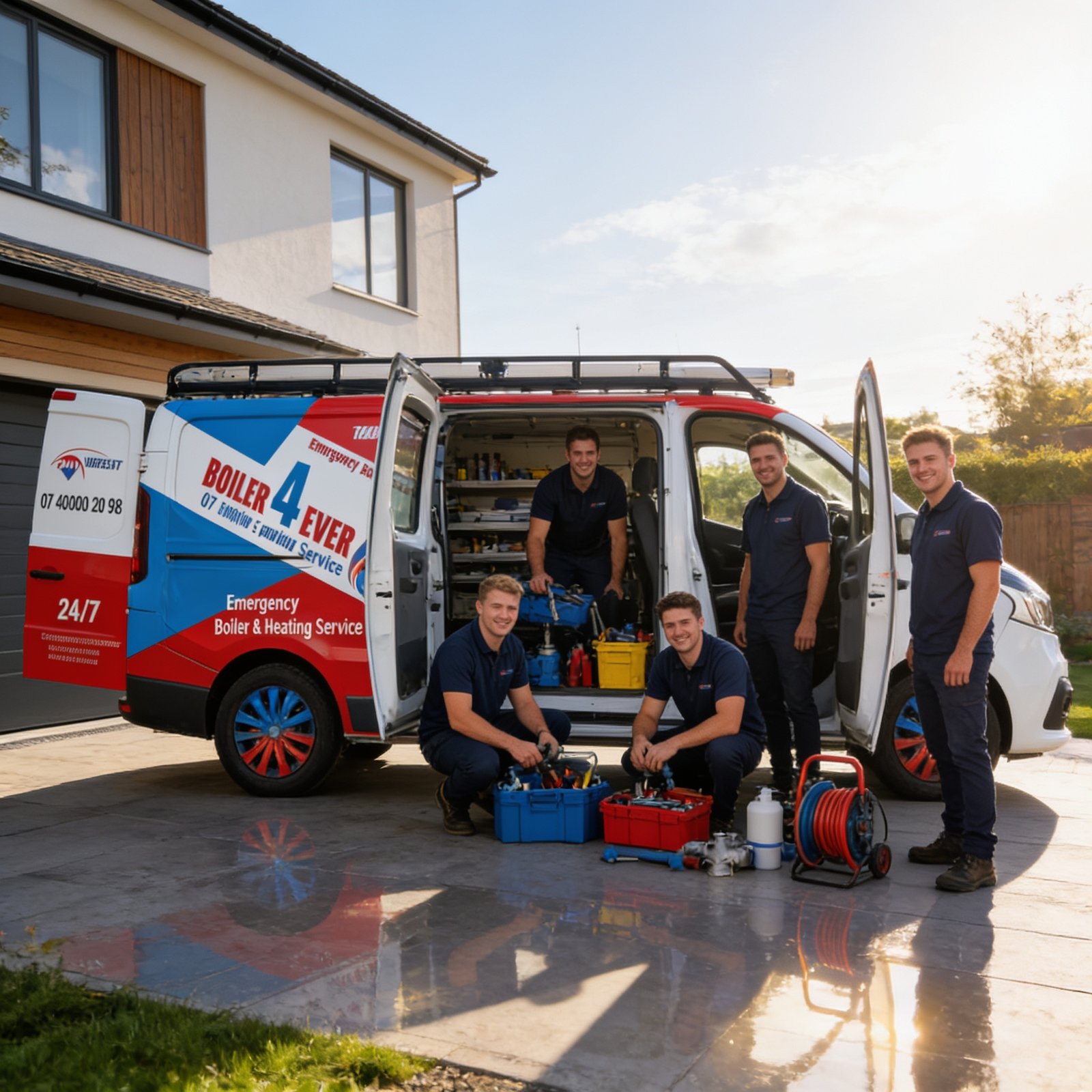 Boiler4Ever expert heating and plumbing engineers at work